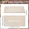 Wooden Concentric Geometric Figure Rail Set WOOD-WH0050-038A-3