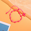 Cross Nylon Cord Braided Bead Bracelets WG2C716-03-1