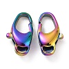 Ion Plating(IP) 304 Stainless Steel Lobster Claw Clasps STAS-F109-01M-1