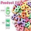 50Pcs 10 Styles Opaque UV Plating Acrylic Beads PACR-CJ0001-49-2