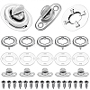 12 Sets Iron Purse Twist Locks DIY-CP0013-76-7