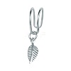 1 Pcs Alloy Leaf Cuff Earrings for Women WG0D93E-43-1