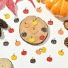 24Pcs 4 Colors Thanksgiving Day Theme Alloy Enamel Pendants ENAM-YW0005-32-5