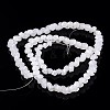 Diamond Shape Imitation Jade Glass Bead Strands EGLA-J059-J01-2
