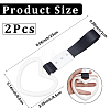 2Pcs ABS Plastic Heart Rear Bumper Warning Handle Ring HJEW-SP0001-49D-2