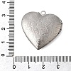 304 Stainless Steel Locket Pendants STAS-B128-22A-G-3
