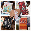 CRASPIRE 6 Sets 6 Colors Vintage Self-Adhesive Paper Stickers STIC-CP0001-01-6