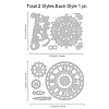 Carbon Steel Cutting Dies Stencils DIY-WH0309-399-6