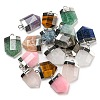 Natural Mixed Gemstone Pointed Pendants G-M431-05P-1