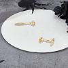 1 Pair Brass Cufflinks BUTT-LP0002-05G-1