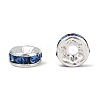 Brass Grade A Rhinestone Spacer Beads RSB035NF-14-1