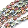 Electroplate Glass Beads Strands EGLA-G036-A-HP01-1