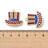 Independence Day Alloy Enamel Pendants X1-ENAM-I069-01G-02-3