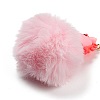 Cute Unicorn PVC & Imitate Rex Rabbit Fur Ball Keychain KEYC-C005-03A-3