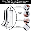 Clear PVC Plastic Shoes Storage Zipper Bags with Handles ABAG-WH0045-71B-4