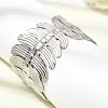 40MM 304 Stainless Steel Leaf Wide Cuff Bangles for Women SA-CBAB767-31P-1