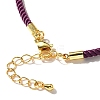 Nylon Milan Cord Necklace Making MAK-M028-01G-09-3