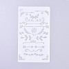 Plastic Reusable Drawing Painting Stencils Templates DIY-G027-F15-2