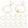 12Pcs Brass Beaded Slider Bracelets MAK-GA0001-02-1