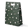 Christmas Themed Pattern Rectangle Kraft Paper Flip Bags CARB-L008-02L-02-1