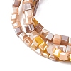 Electroplate Glass Beads Strands EGLA-F121-FR-B04-7