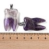 Natural Amethyst Pendants G-G115-01I-3