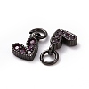 Brass Micro Pave Cubic Zirconia Charms LS-RB-I078-66B-01-NR-3
