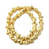 Electroplate Glass Beads Strands EGLA-F166-14G-2