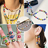 50Pcs 2 Colors Handmade Millefiori Lampwork Beads LAMP-TADJ0001-03A-6