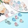 20Pcs UV Plating Transparent Acrylic Beads OACR-FS0002-39-8