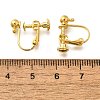 316 Stainless Steel Clip-on Earring Findings EJEW-R019-01G-3