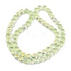 Electroplate Baking Paint Transparent Glass Beads Strands GL-CBA2ED2-05H-3