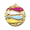 304 Stainless Steel Enamel Pendants STAS-Z163-21G-07-1