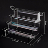 4-Tier Transparent Acrylic Minifigures Display Risers ODIS-WH0043-15B-2