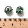 Rhodium Plated 925 Sterling Silver Micro Pave Cubic Zirconia Beads STER-H110-24C-03P-3