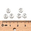 Brass Rhinestone Spacer Beads X-RB-A014-Z6mm-01S-NF-2