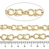 Rack Plating Brass Bowknot Link Chains CHC-G023-09G-2