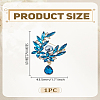 1Pc Alloy Rhinestone Brooches JEWB-LP0002-08G-2