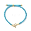 Adjustable Nylon Cord Bracelets BJEW-C096-01G-06-4