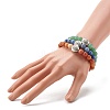 Lotus Stretch Bracelets Set for Girl Women BJEW-JB06719-3