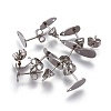 Non-Tarnish 304 Stainless Steel Stud Earring Findings STAS-O119-11A-P-1