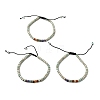 Natural Amazonite & Non-magnetic Hematite Beaded Adjustable Bracelets for Unisex BJEW-K251-09U-4