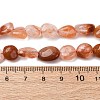 Natural Red Rabbit Fur Rutilated Quartz Beads Strands G-K395-A03-02-5