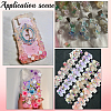210Pcs 7 Colors Luminous Opaque Resin Cabochons FIND-SC0022-13-5
