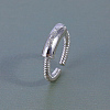 Screw Thread Brass Cuff Rings for Men KP2534-1