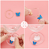 Unicraftale DIY Butterfly Wine Glass Charms Making Kit DIY-UN0004-69-5