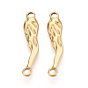 304 Stainless Steel Textured Hot Pepper Links/Cennector Charms STAS-T067-86G-1