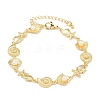 Brass Link Chain Bracelets for Women BJEW-A090-07A-G-4