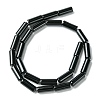Natural Black Onyx Beads Strands X-G134-3