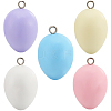 SUNNYCLUE 10Pcs 5 Colors Easter Theme Spray Painted Wood Pendants WOOD-SC0001-64-1